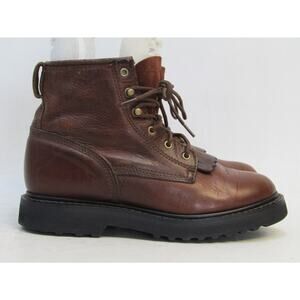 Brown Leather Heeled Boots